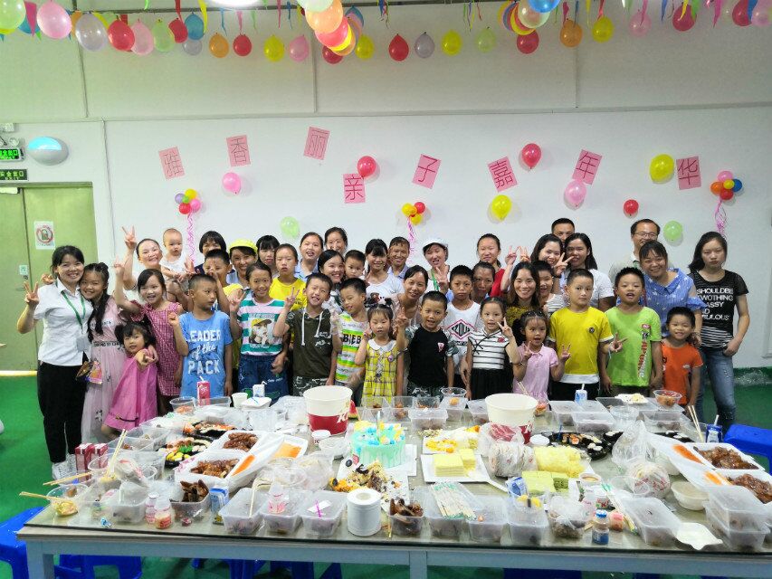 當(dāng)生產(chǎn)旺季迎來小候鳥，雅香麗百忙之中為員工舉辦親子活動